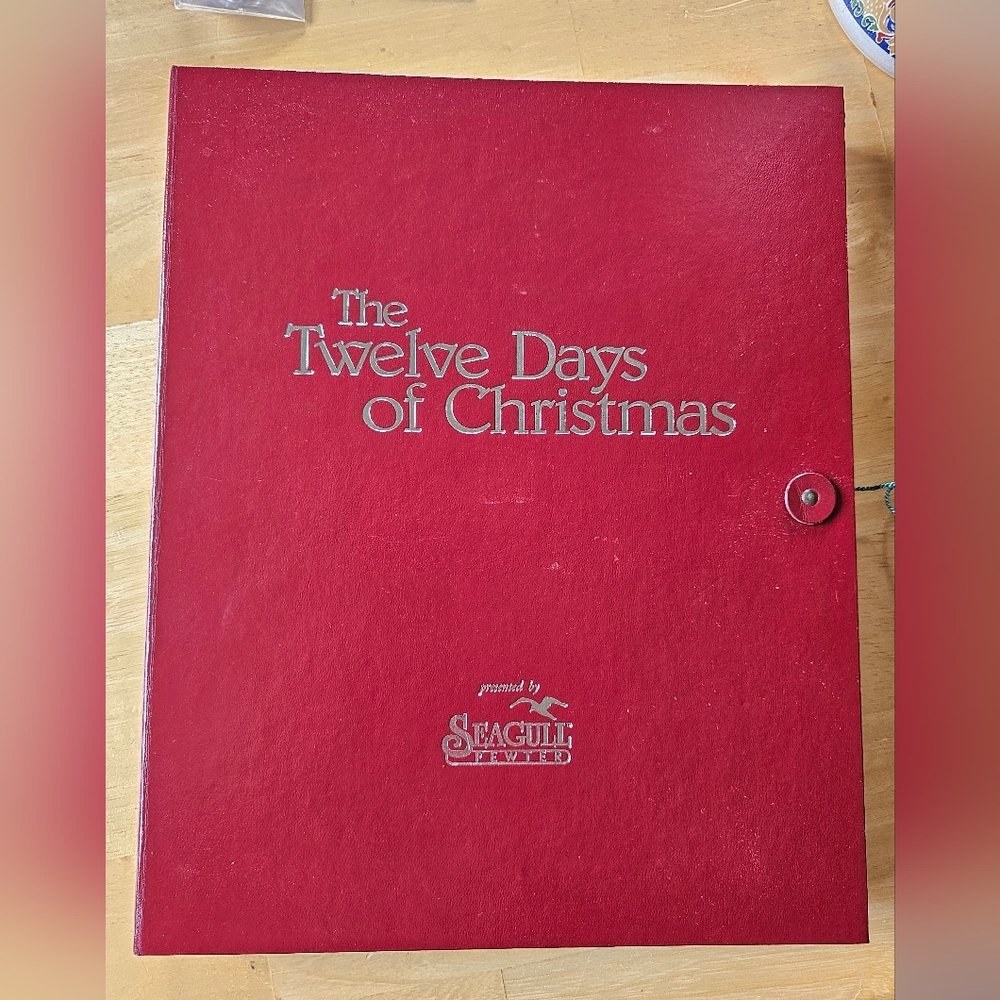 12 days of Christmas pewter ornaments